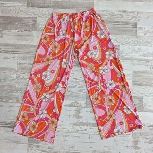 Colorful Floral Patterned Pants